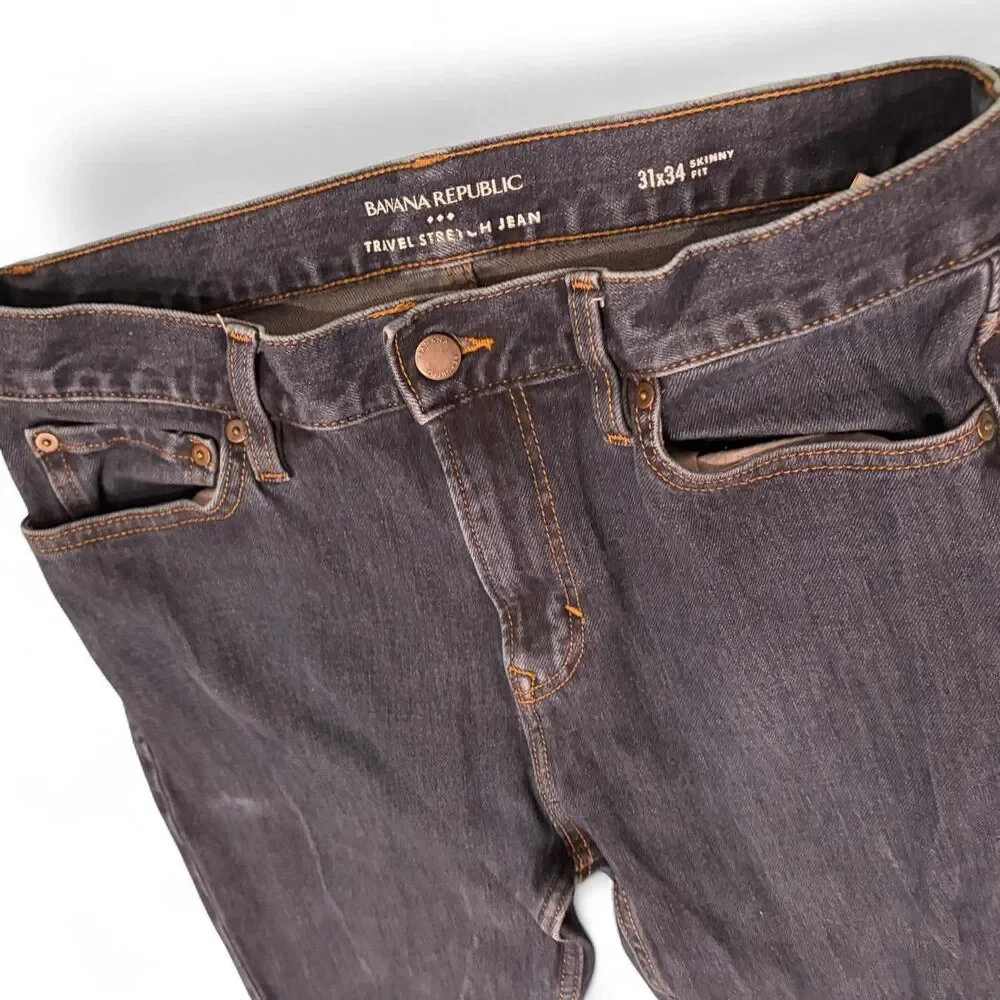Banana-republic Men's Blue and Navy Jeans